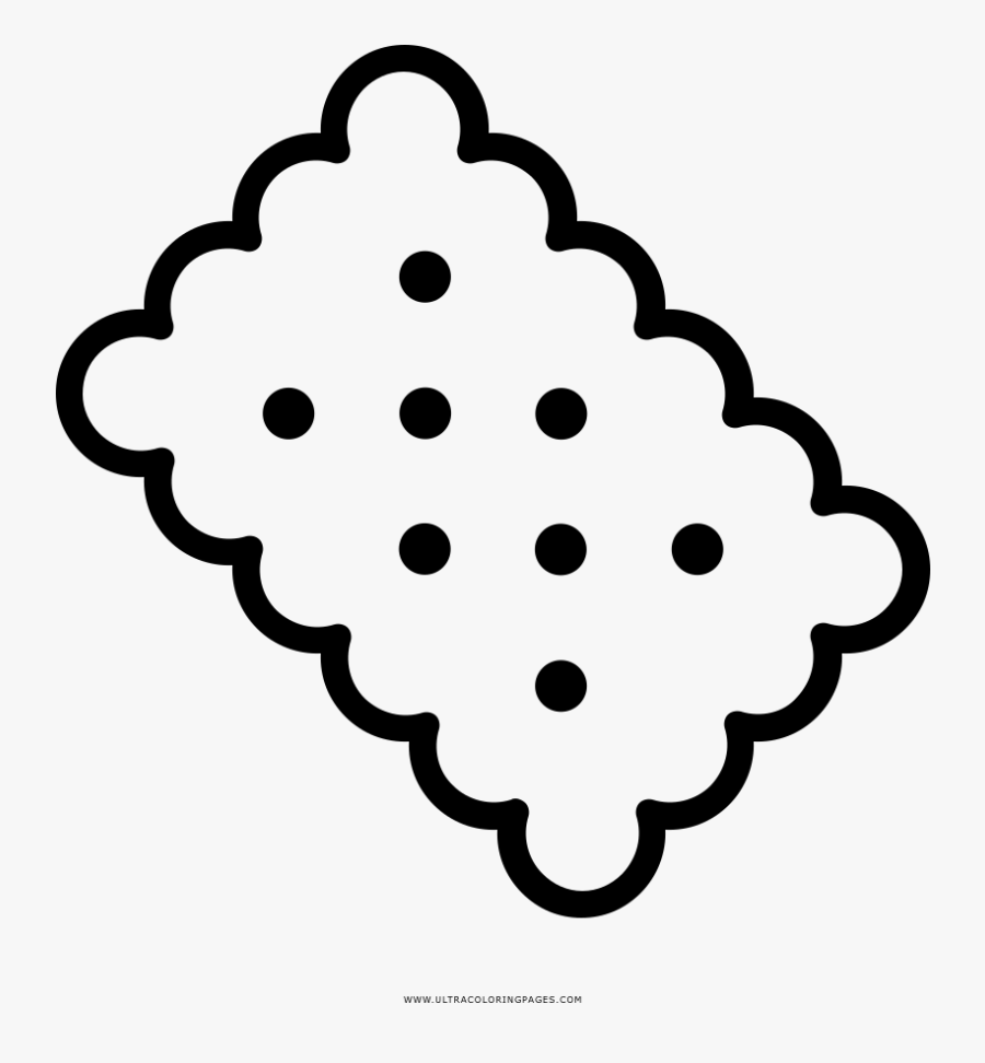 Cracker Coloring Page - Punto Cruz En Dos Agujas, Transparent Clipart