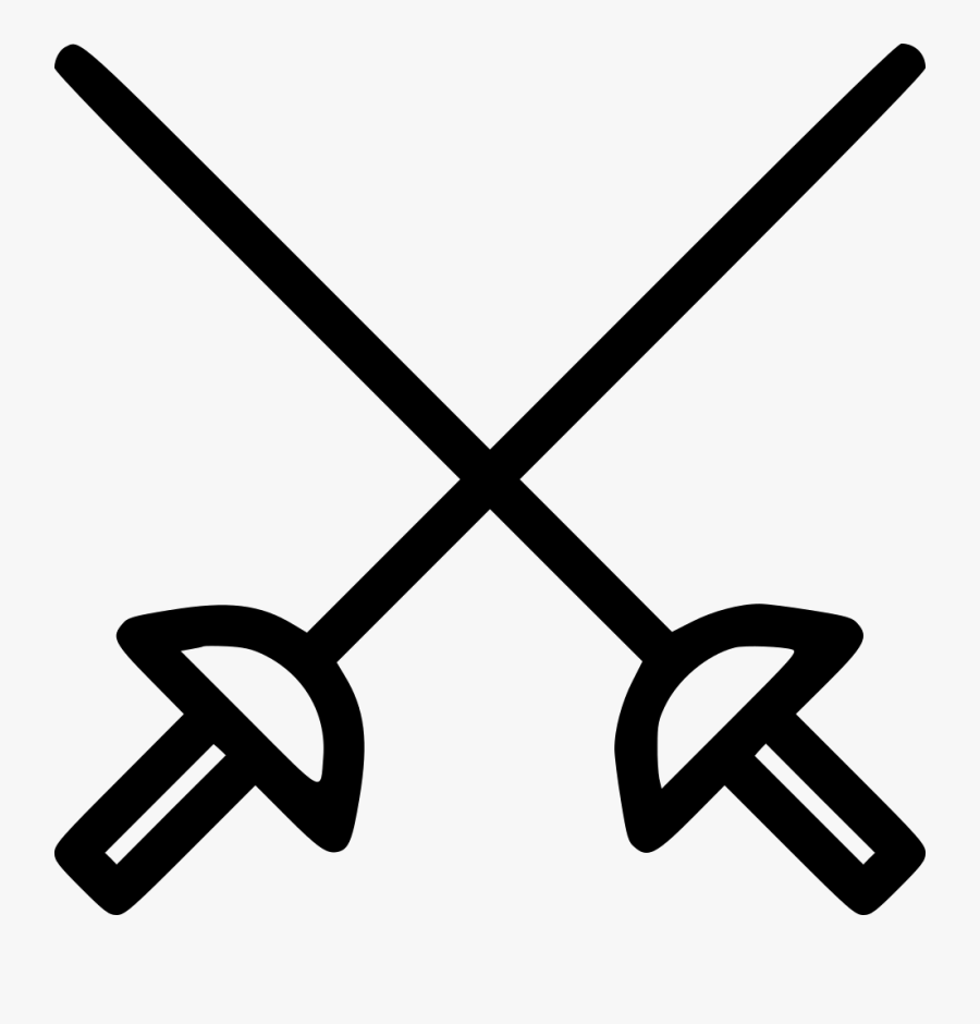 Fencing Drawing Punch - Fencing Icon Png, Transparent Clipart