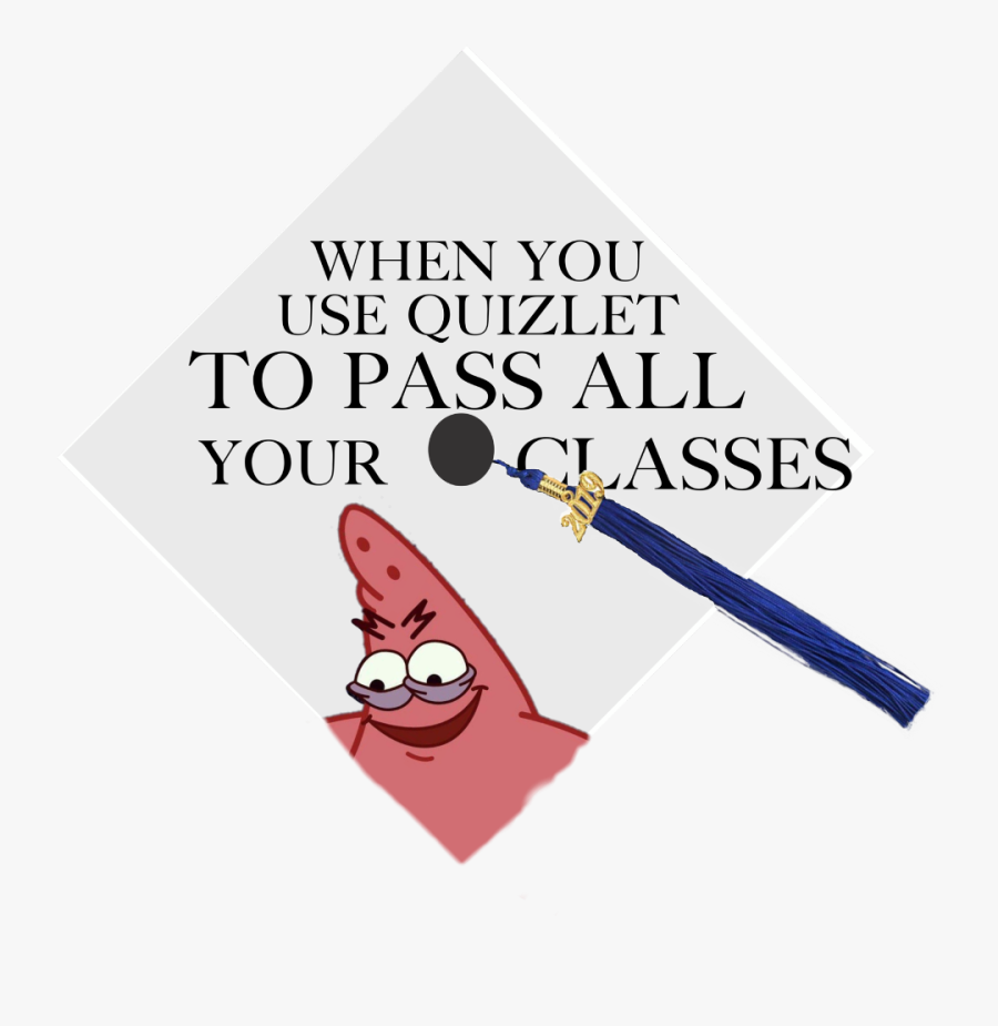 #spongebob #patrick #graduation #graduationcap #college - Cartoon, Transparent Clipart