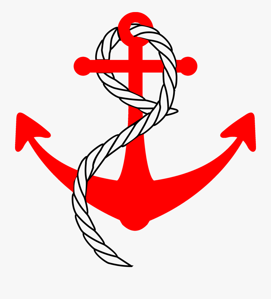 Anchor With Rope Clip Art, Transparent Clipart