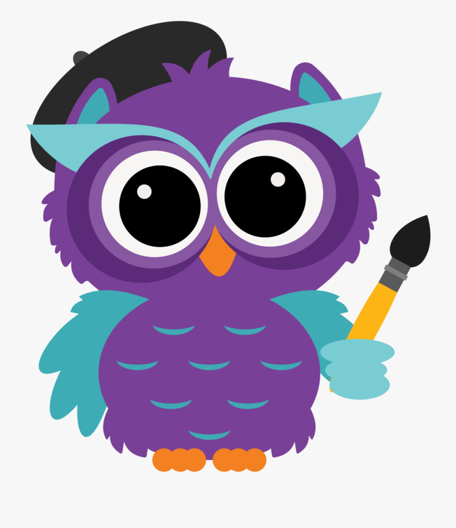 Huey-1 - Design Animated Owl Png, Transparent Clipart
