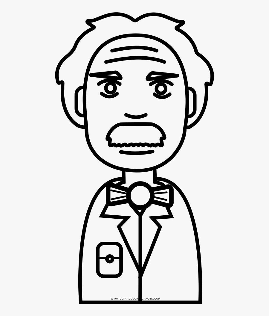 Collection Of Free Einstein Drawing Coloring Page Download - Illustration, Transparent Clipart