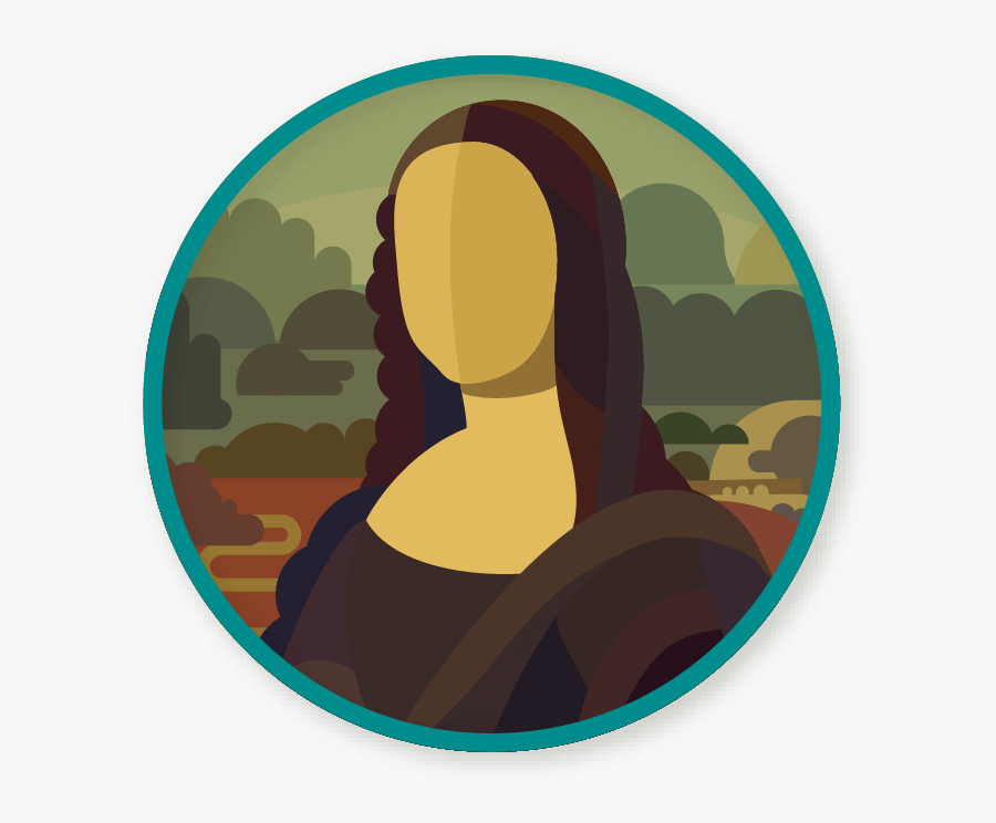 Mona Lisa Vector Free, Transparent Clipart