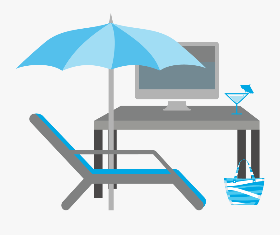 Summer Fun At Work, Transparent Clipart