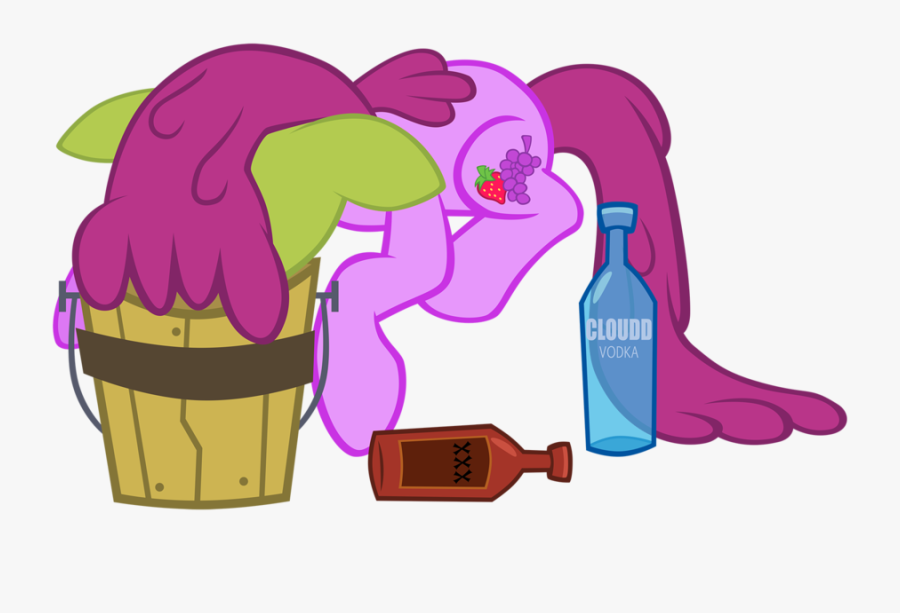 Cloudd Vodka Derpy Hooves Pink Mammal Purple Cartoon - Berry Punch Drunk, Transparent Clipart