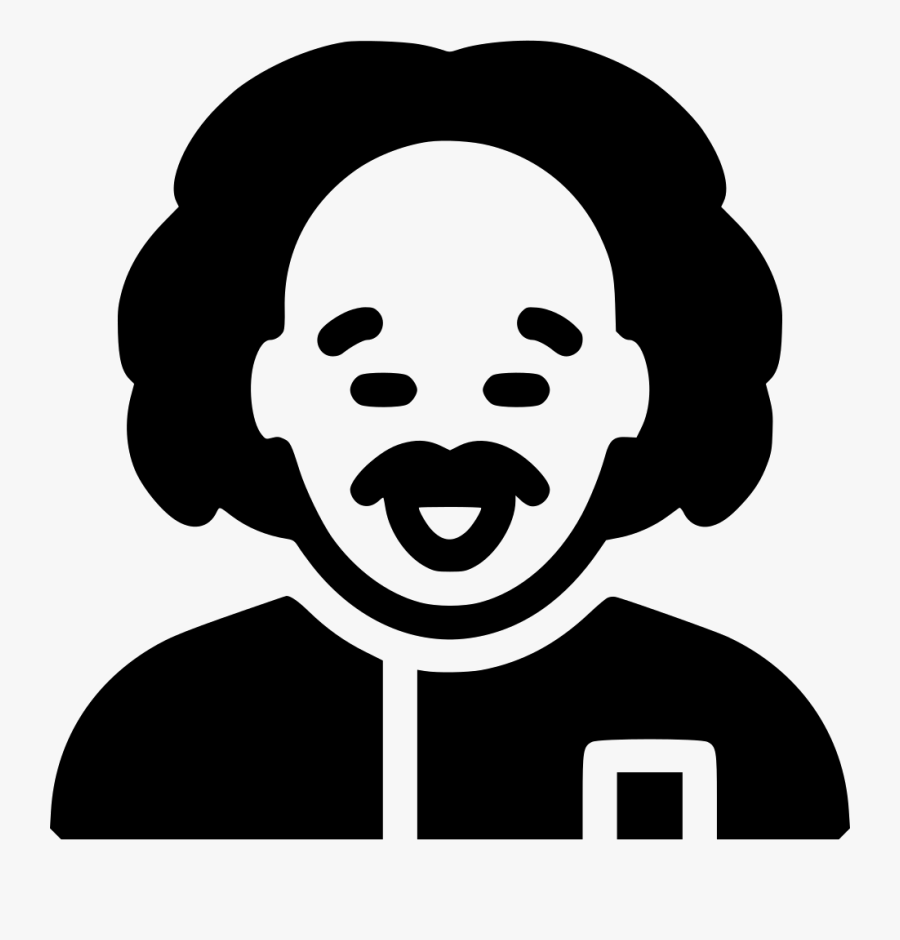 Einstein - Albert Einstein White Icon, Transparent Clipart