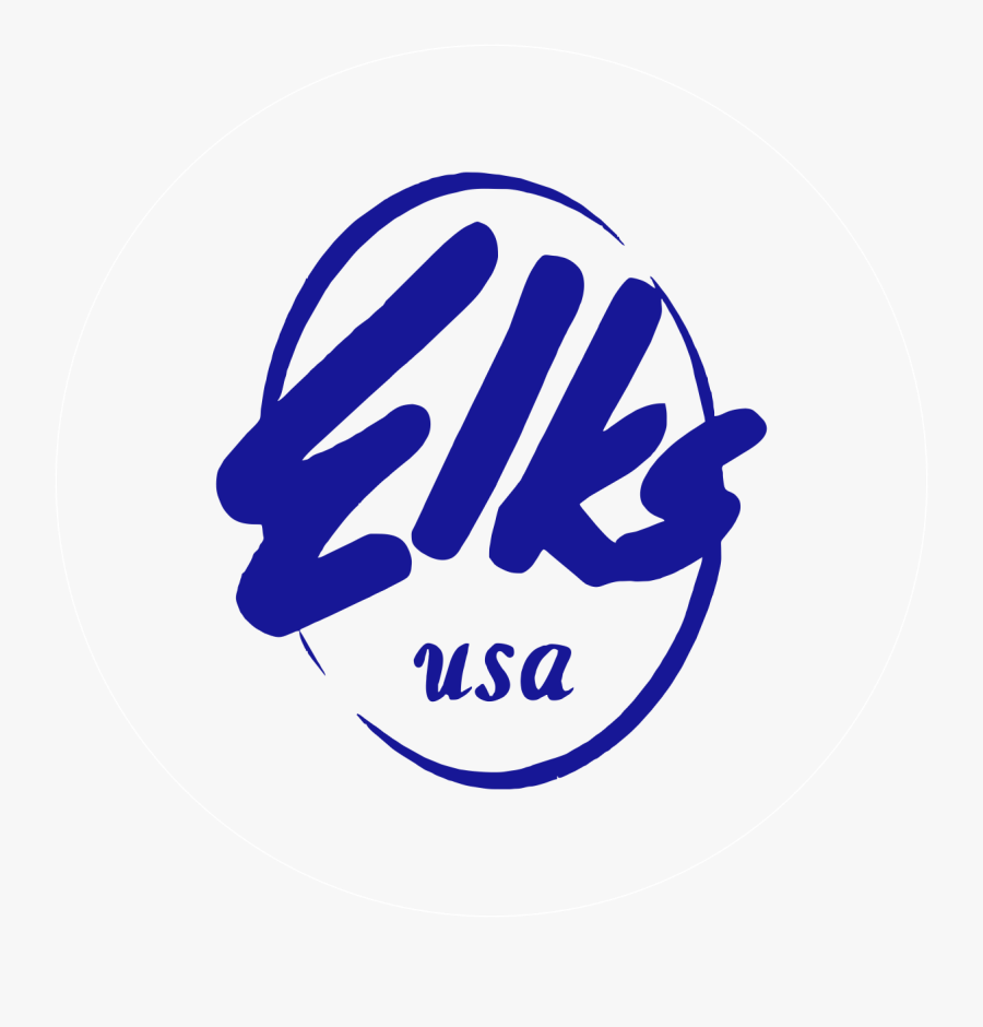 Elks Logo Black And White, Transparent Clipart