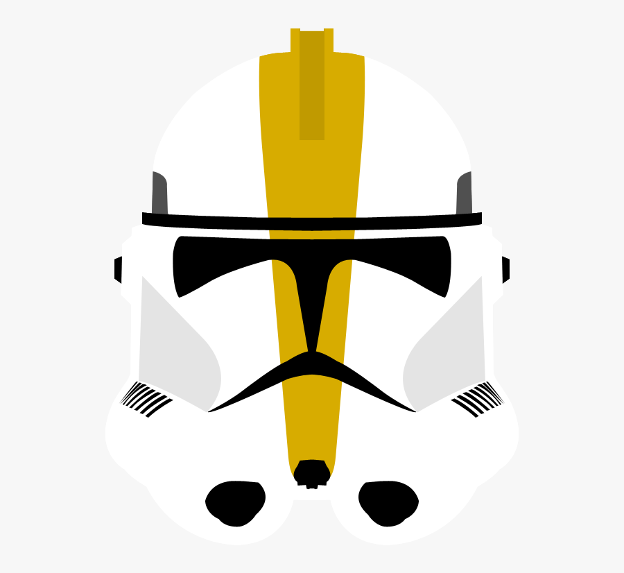 Star Clone Wars Yellow Wing Stormtrooper The - Clone Trooper Helmet Png, Transparent Clipart