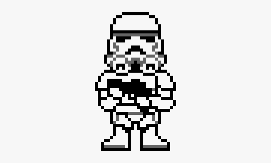 Stormtrooper Perler Beads, Transparent Clipart