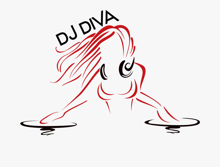 Sexy Girl Dj Art, Transparent Clipart