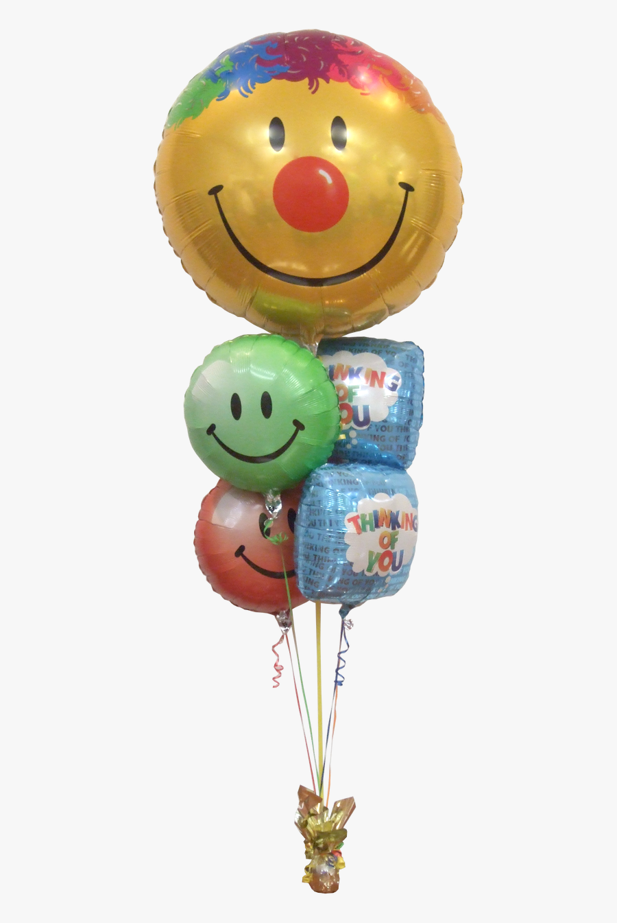 Thinking Of You Smiles Balloon Bouquet - Balloon, Transparent Clipart