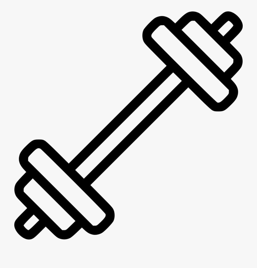 Barbell - Dumbbell Icon Png, Transparent Clipart
