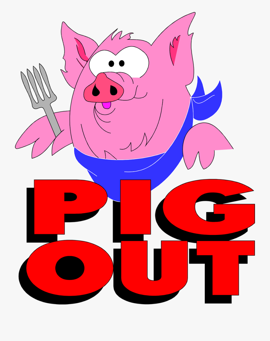 Foods Clipart Pig - Pig Out, Transparent Clipart