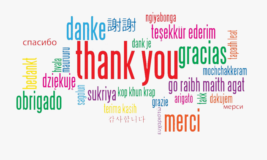 Thank You Thank You In Different Languages Png , Free Transparent