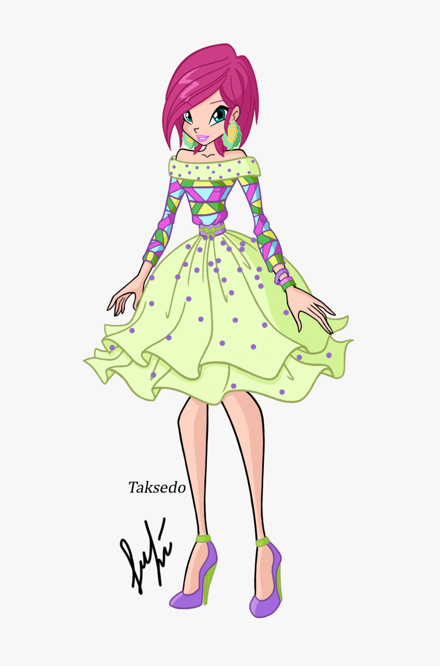 Clip Dresses Glitter Glider - Winx Club Glam Glitter, Transparent Clipart