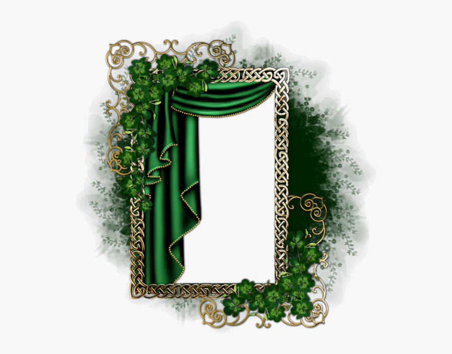 #celtic #ireland #clovers #irish #frame - Cadre Fond Tube Centerblog, Transparent Clipart