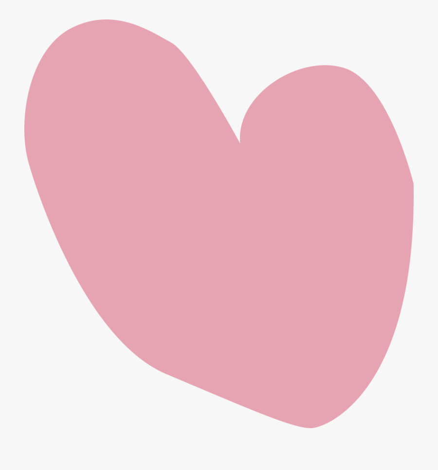 Pink-heart - Heart, Transparent Clipart