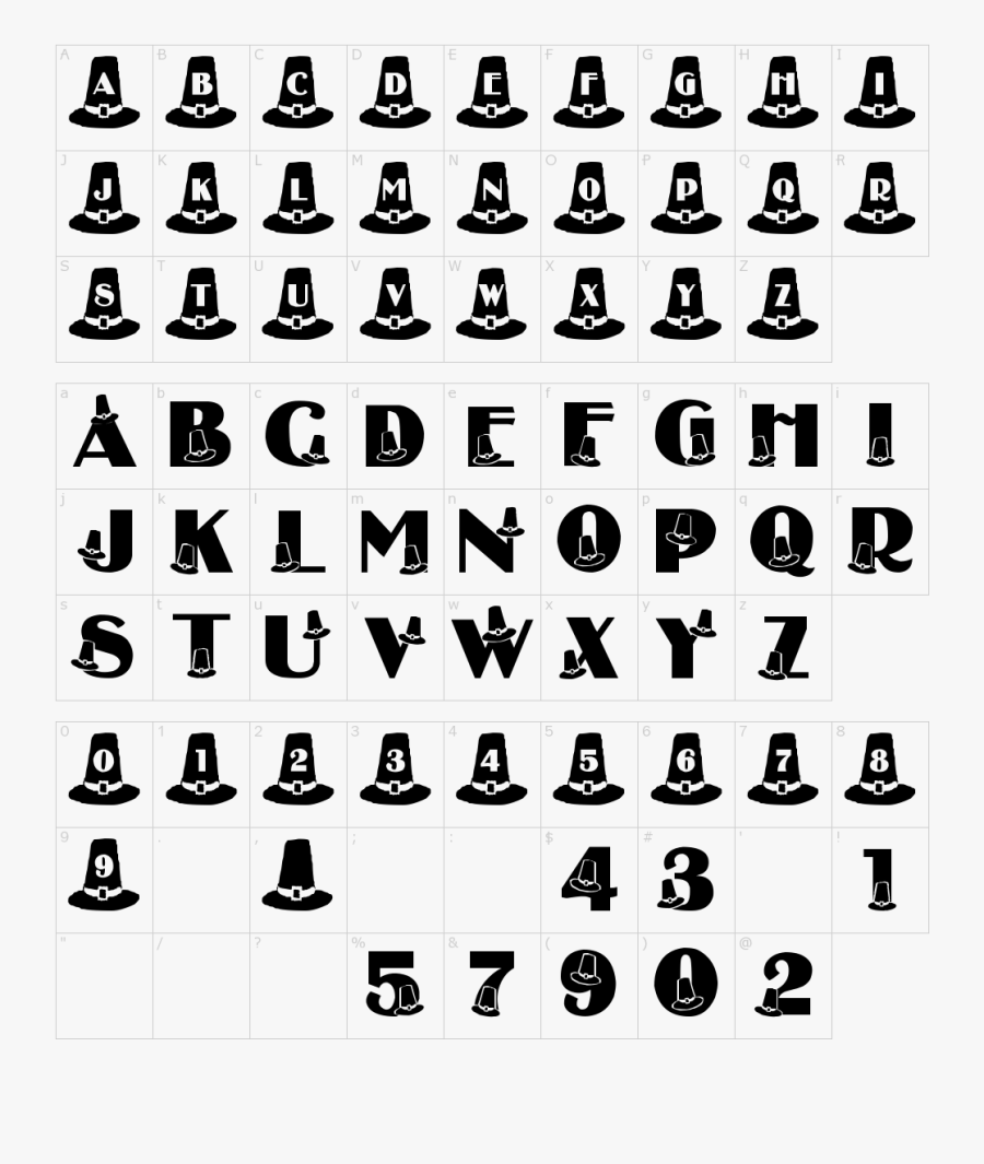 Universal Serif Font, Transparent Clipart