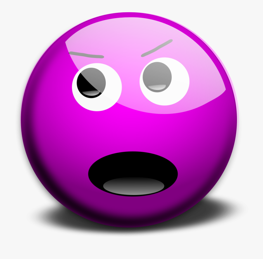 Red Sad Face Emoji, Transparent Clipart