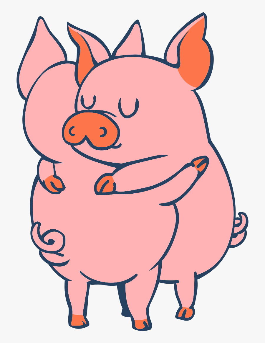 Cartoon Cute Pigs, Transparent Clipart