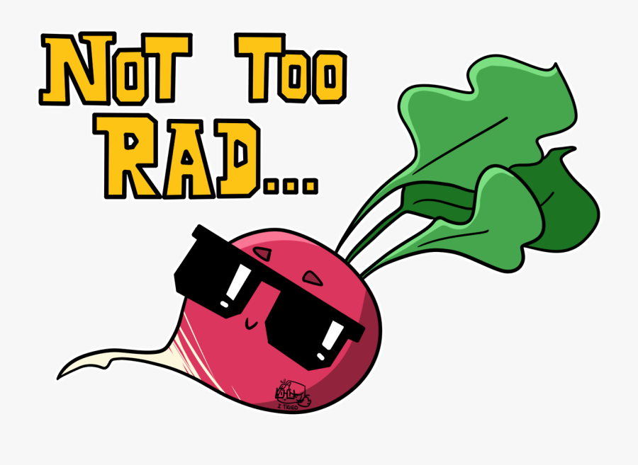 Not Too Rad Radish, Transparent Clipart