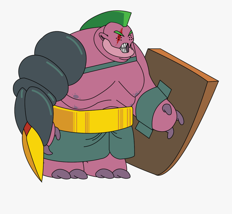 Alien Gladiator - Cartoon, Transparent Clipart