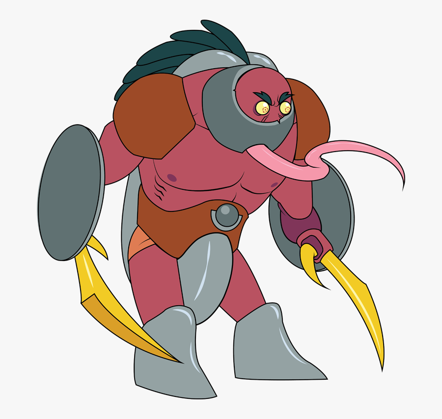 Gladiator Alien - Cartoon, Transparent Clipart