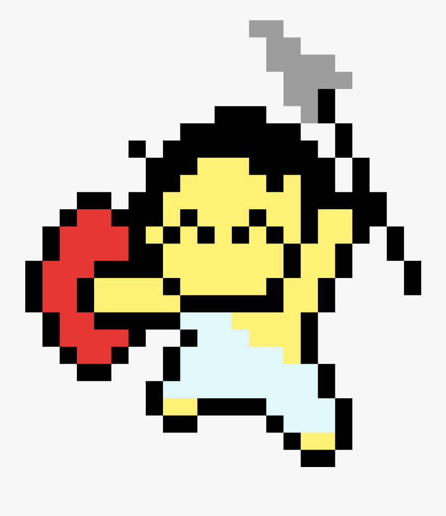 Pixel Art Pokeball, Transparent Clipart