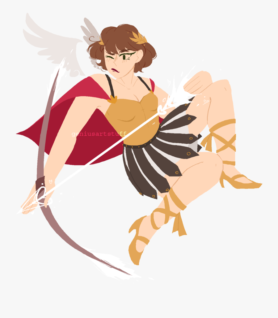 Roman Gladiator Magical Girl Check The Arrow/bow Details - Illustration, Transparent Clipart