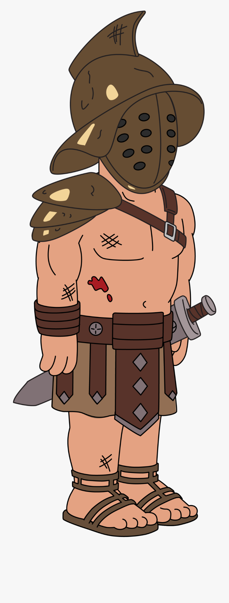 Wp#fg Decoration Gladiator - Cartoon, Transparent Clipart