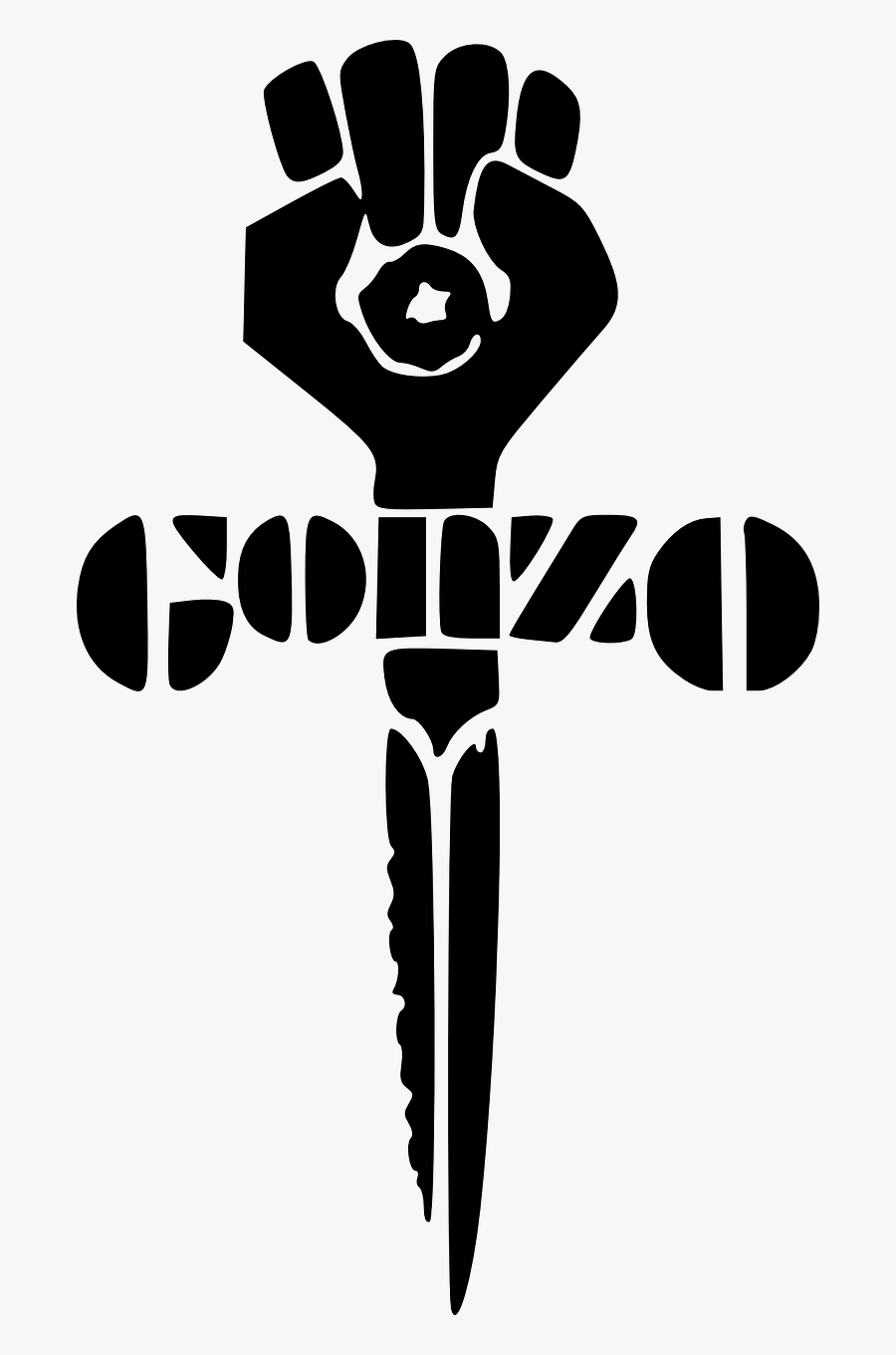 Gonzo Logo Journalism Free Picture - Hunter S Thompson Hand, Transparent Clipart