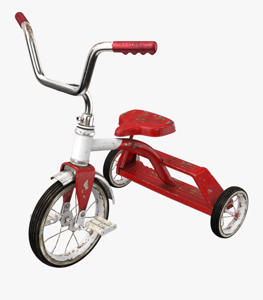 Dirty Vintage Tricycle Png Image - Transparent Tricycle Png, Transparent Clipart