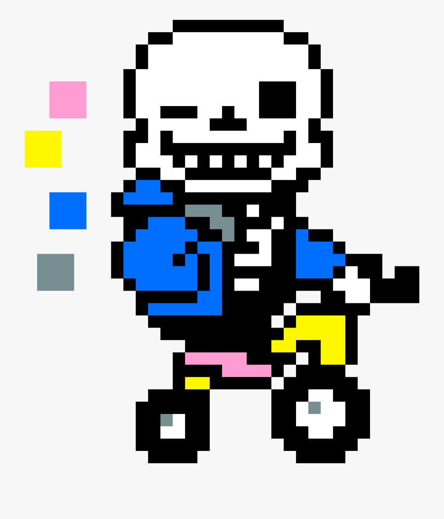 Sans The Skeleton Pixel, Transparent Clipart