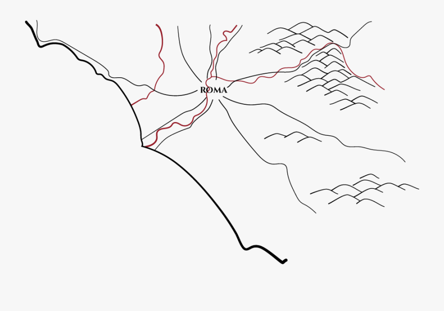 Gladiator And Impera Roma Doc Wine Production Location - Drawing, Transparent Clipart