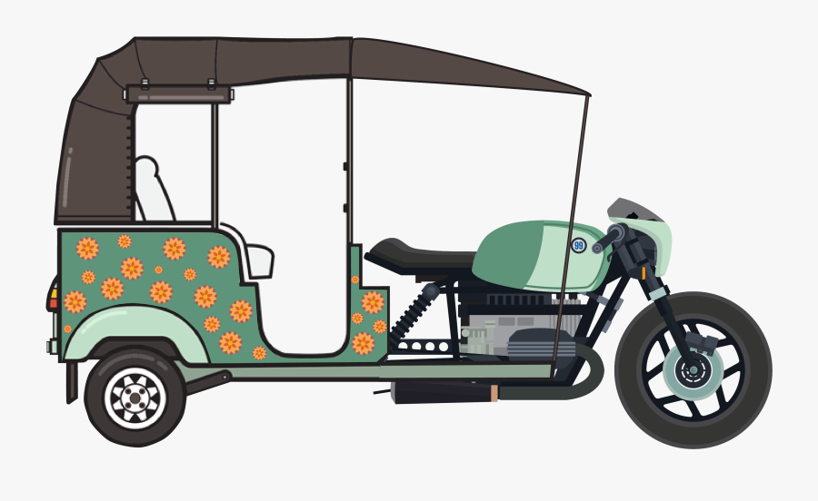 Tuk Tuk Drawing Png, Transparent Clipart