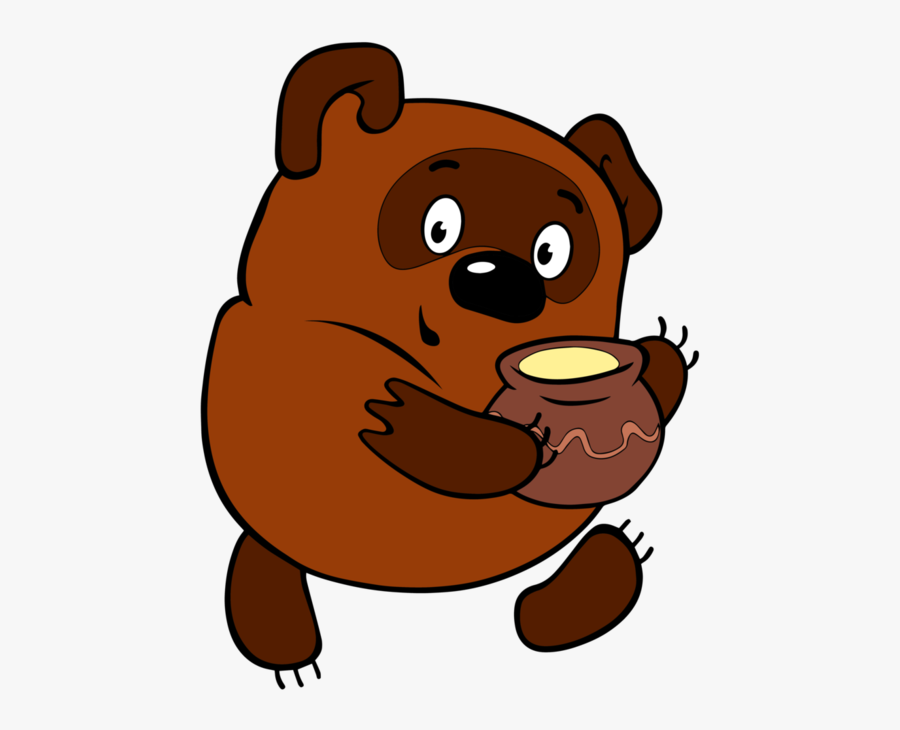 Winnie The Pooh - Винни Пух С Горшочком Меда, Transparent Clipart