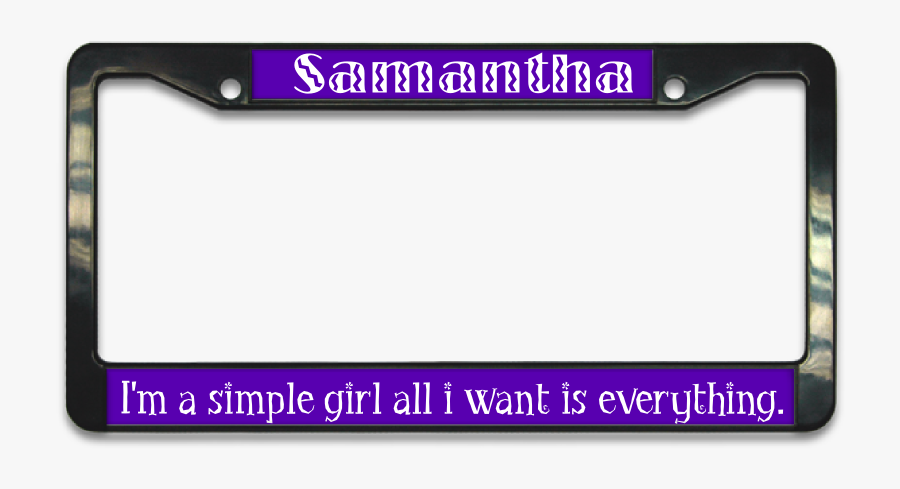 Name Plastic License Plate Frame - Halloween License Plate Frame, Transparent Clipart