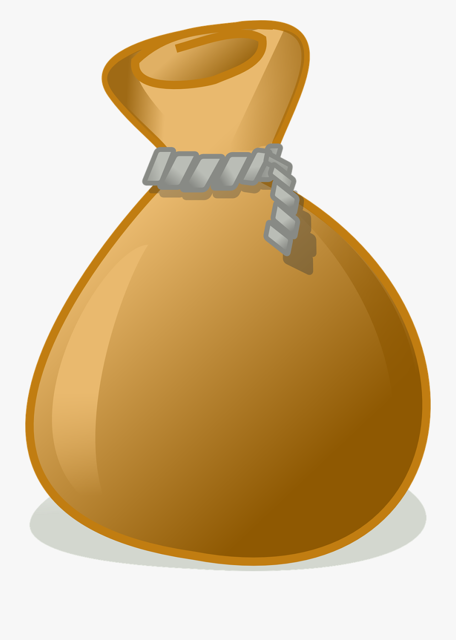 Money Bag Brown Rope Sack Png Image - Money Bag Clip Art, Transparent Clipart