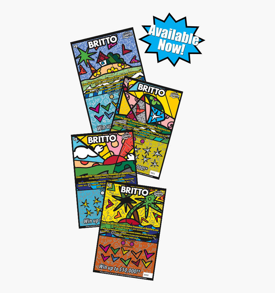 Britto Scratch-off Tickets - Cartoon, Transparent Clipart