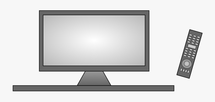 Tv, Remote Control, Movie, Screen, Watch Tv - Tv And Remote Clipart, Transparent Clipart
