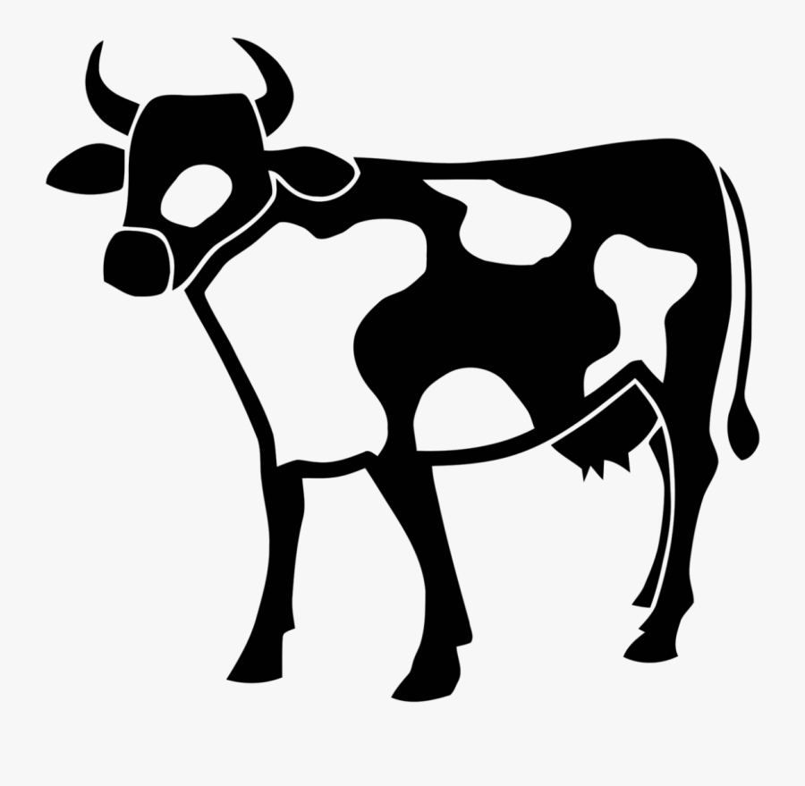 Black And White Cow Clipart, Transparent Clipart