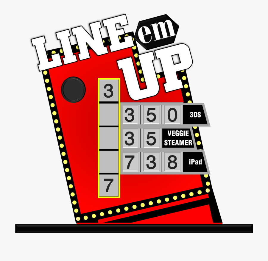 Line Em Up Price Is Right, Transparent Clipart