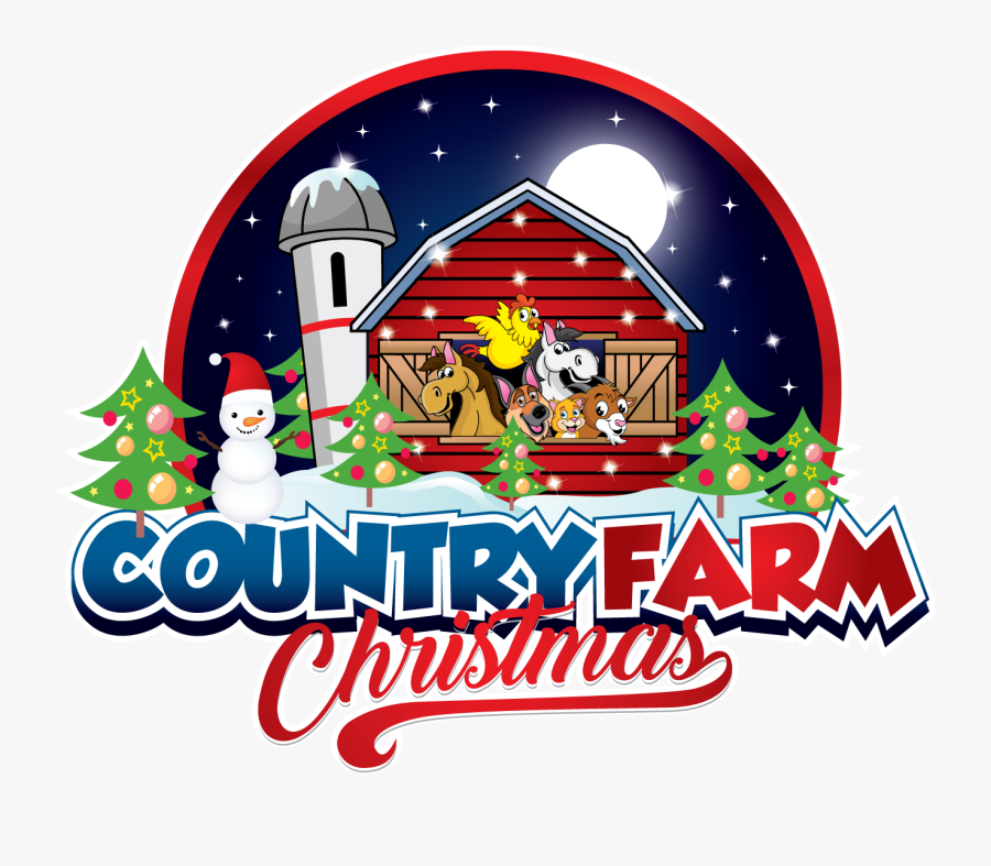 A Country Farm Christmas - Cartoon, Transparent Clipart