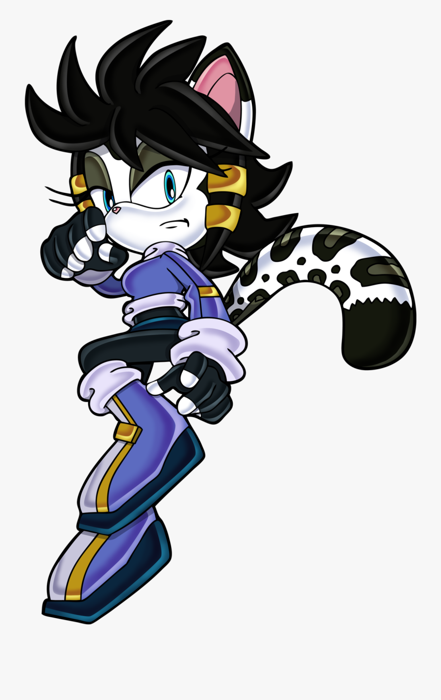 Neve The Snow Leopard By Safyran - Neve The Snow Leopard Sonic, Transparent Clipart