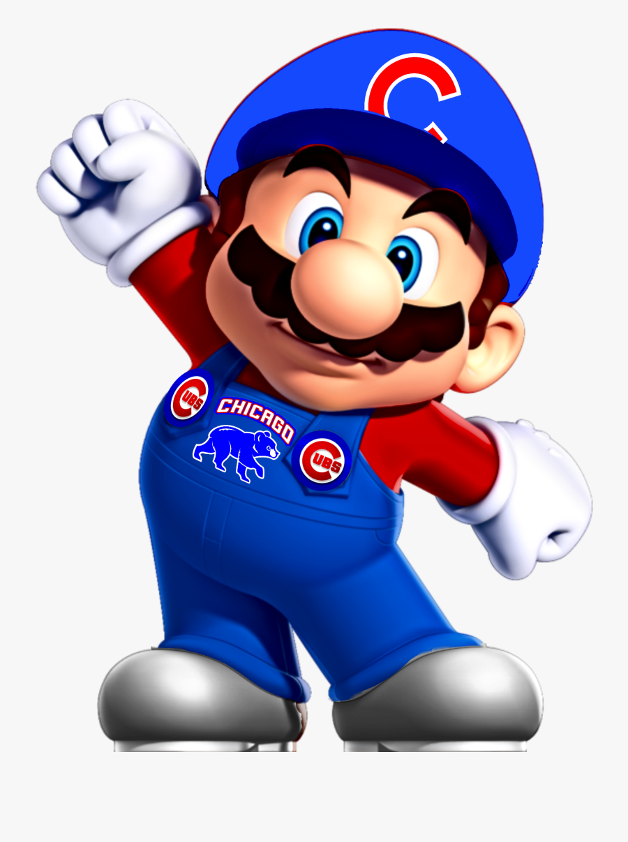 Chicago Cubs Super Mario, Transparent Clipart