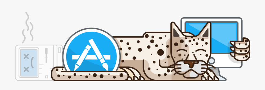 Snow Leopard - App Store, Transparent Clipart