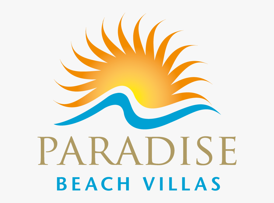 Paradise Beach Villas Logo, Transparent Clipart