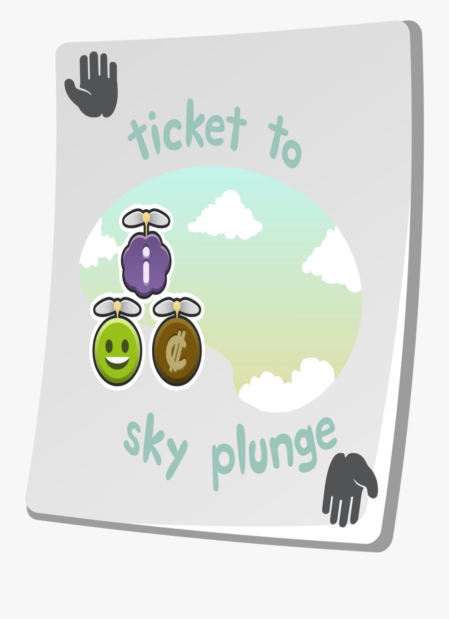 Misc Paradise Ticket Sky Plunge Clip Arts - Portable Network Graphics, Transparent Clipart