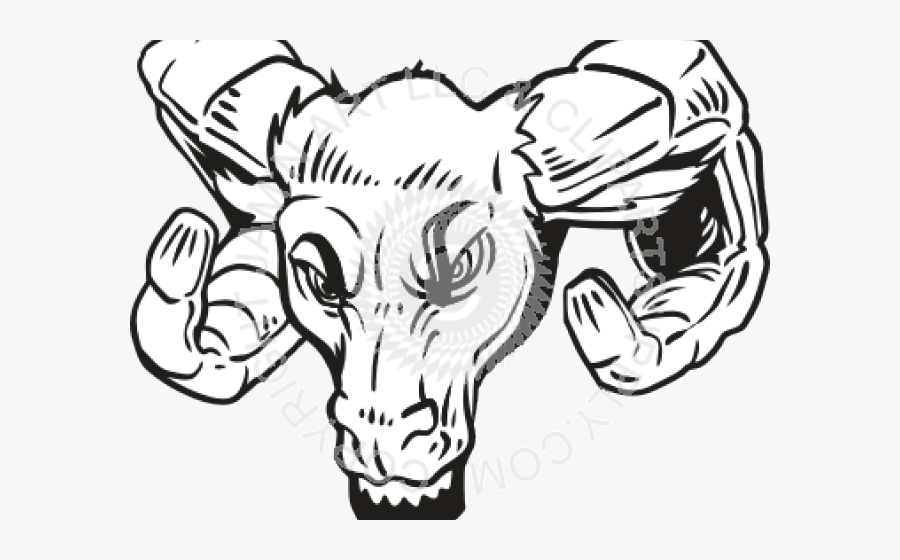 How To Draw A Ram Head, Transparent Clipart