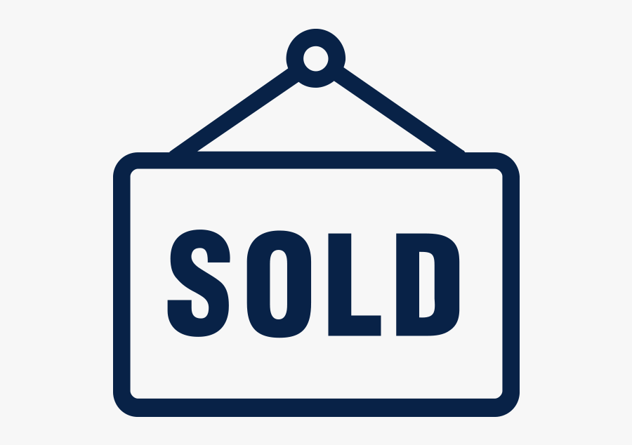 Outline Of Sign That Says Sold - Shop Will Remain Closed, Transparent Clipart